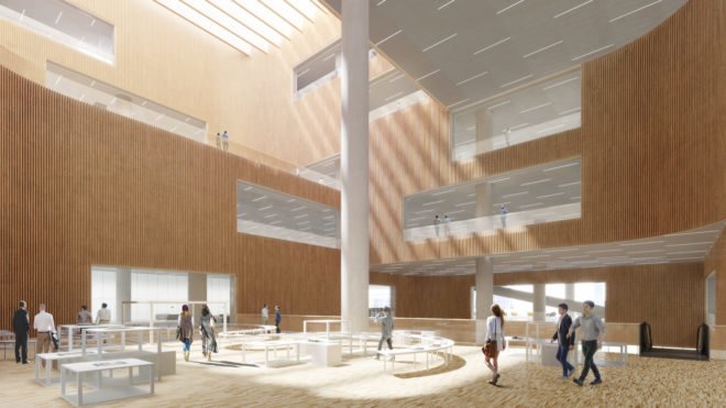 Shanghai East Library by Schmidt Hammer Lassen Architects, Shanghai East Library, Shanghai East Library Pudong, Schmidt Hammer Lassen Architects Shanghai, modern library architecture, Shanghai library architecture, Century Park Pudong architecture,
