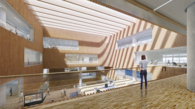 Shanghai East Library by Schmidt Hammer Lassen Architects, Shanghai East Library, Shanghai East Library Pudong, Schmidt Hammer Lassen Architects Shanghai, modern library architecture, Shanghai library architecture, Century Park Pudong architecture,