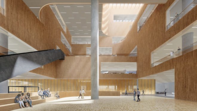 Shanghai East Library by Schmidt Hammer Lassen Architects, Shanghai East Library, Shanghai East Library Pudong, Schmidt Hammer Lassen Architects Shanghai, modern library architecture, Shanghai library architecture, Century Park Pudong architecture,