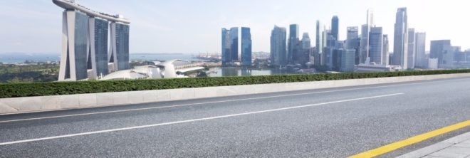 Singapore, Singapore skyline, Singapore vehicles