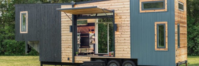 Escher by New Frontier Tiny Homes, New Frontier Tiny Homes, Escher Tiny House, luxurious tiny homes, expensive tiny homes, custom tiny home builds, space saving design tiny homes, space saving design in the home, off grid ready tiny houses