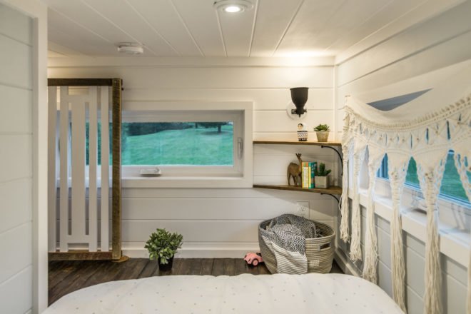 Escher by New Frontier Tiny Homes, New Frontier Tiny Homes, Escher Tiny House, luxurious tiny homes, expensive tiny homes, custom tiny home builds, space saving design tiny homes, space saving design in the home, off grid ready tiny houses