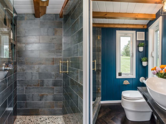 Escher by New Frontier Tiny Homes, New Frontier Tiny Homes, Escher Tiny House, luxurious tiny homes, expensive tiny homes, custom tiny home builds, space saving design tiny homes, space saving design in the home, off grid ready tiny houses