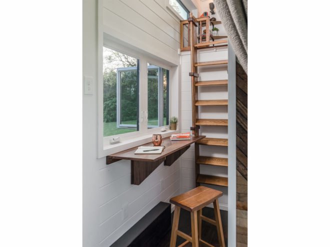 Escher by New Frontier Tiny Homes, New Frontier Tiny Homes, Escher Tiny House, luxurious tiny homes, expensive tiny homes, custom tiny home builds, space saving design tiny homes, space saving design in the home, off grid ready tiny houses