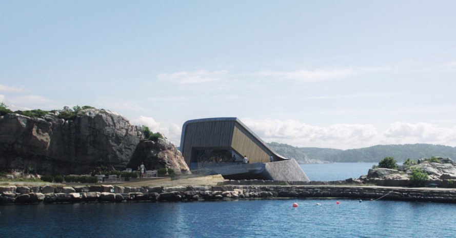 Under underwater restaurant, Under restaurant Norway, Norway underwater restaurant, Europe underwater restaurant, Under restaurant by Snøhetta, Snøhetta restaurant design,