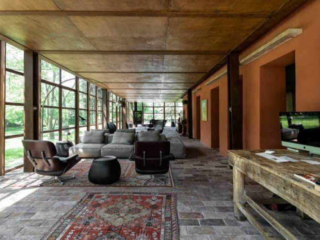 Zanon Architetti Associati, green-covered homes, italian home design, Treviso, Italy, home design, home renovation, glass homes, steel homes, green walls, vertical gardens, garden walls, country home designs