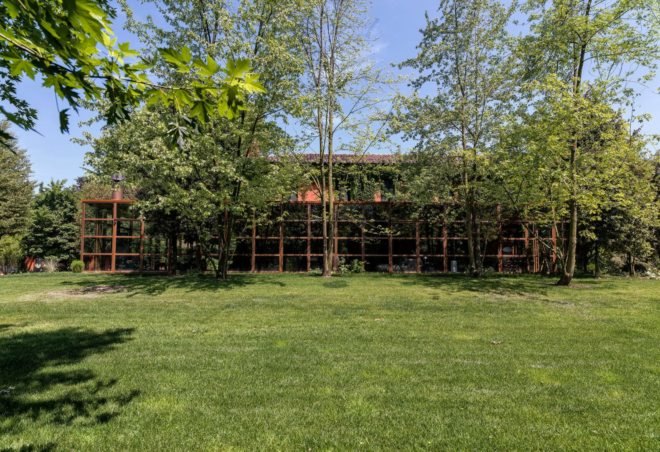 Zanon Architetti Associati, green-covered homes, italian home design, Treviso, Italy, home design, home renovation, glass homes, steel homes, green walls, vertical gardens, garden walls, country home designs