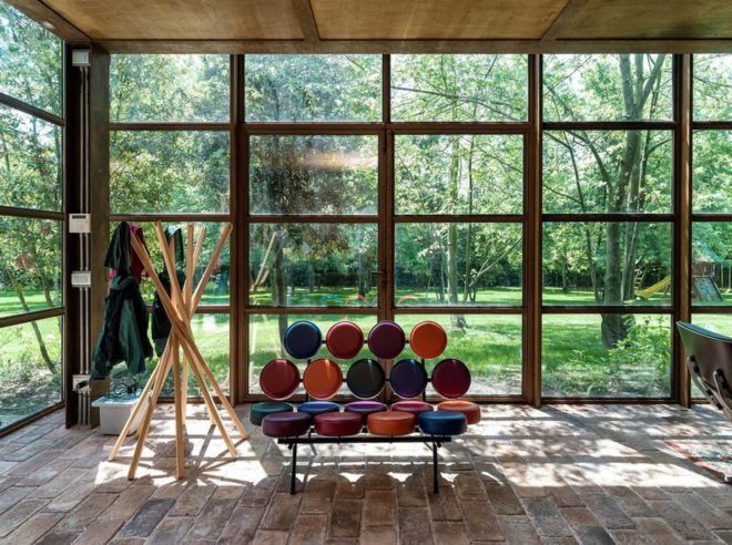 Zanon Architetti Associati, green-covered homes, italian home design, Treviso, Italy, home design, home renovation, glass homes, steel homes, green walls, vertical gardens, garden walls, country home designs