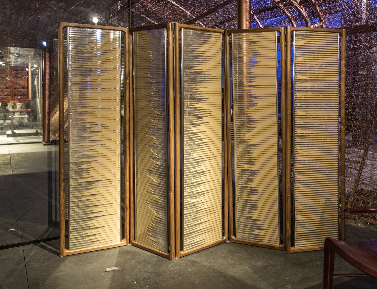 Abwab by Fahed + Architects, Dubai Design Week 2017, Fahed + Architects Dubai Design Week, recycled bedspring architecture, bedspring pavilion, Dubai Design Week pavilion