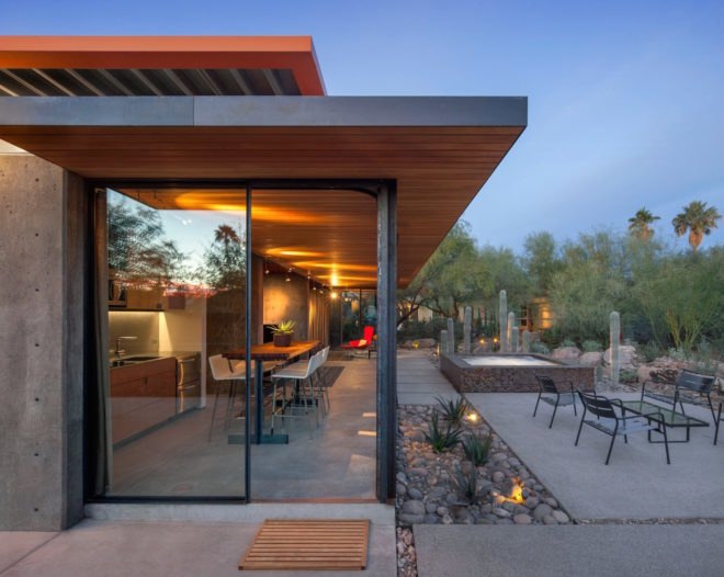 Barn Guest Home by The Construction Zone, Barn Guest Home Phoenix, desert guest home Phoenix, adaptive reuse horse barn, horse barn transformed into home,