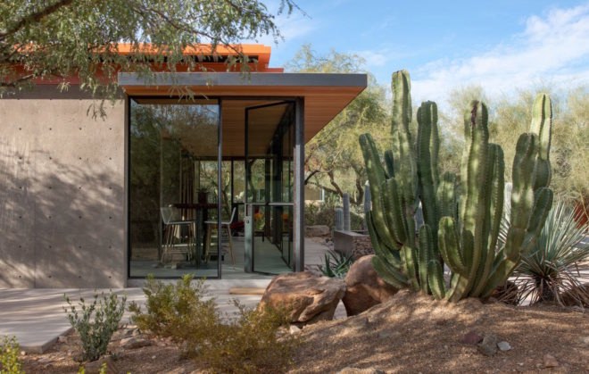 Barn Guest Home by The Construction Zone, Barn Guest Home Phoenix, desert guest home Phoenix, adaptive reuse horse barn, horse barn transformed into home,