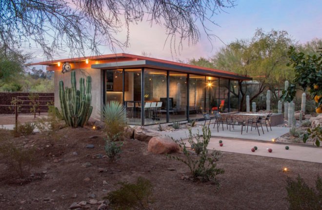 Barn Guest Home by The Construction Zone, Barn Guest Home Phoenix, desert guest home Phoenix, adaptive reuse horse barn, horse barn transformed into home,