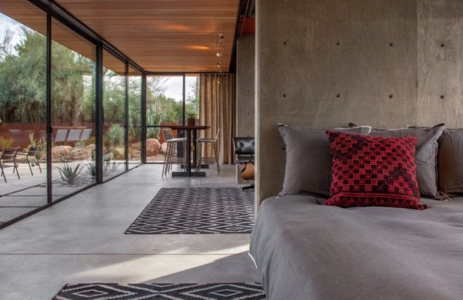 Barn Guest Home by The Construction Zone, Barn Guest Home Phoenix, desert guest home Phoenix, adaptive reuse horse barn, horse barn transformed into home,