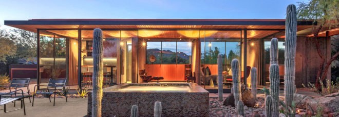 Barn Guest Home by The Construction Zone, Barn Guest Home Phoenix, desert guest home Phoenix, adaptive reuse horse barn, horse barn transformed into home,