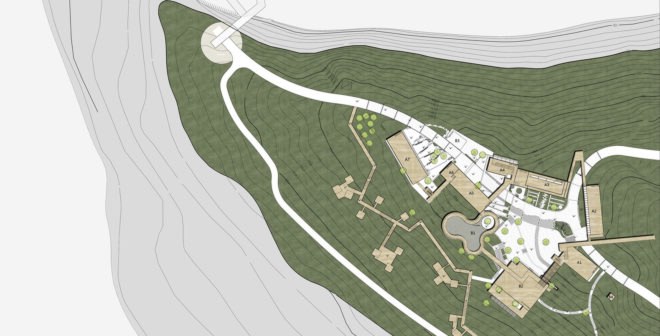 Creek Park Hotel, Beijing Jinhai Lake International Resort, SYN Architects, green renovation, Beijing, luxury hotel, locally sourced materials, green architecture, wood structure, panoramic views, viewing platform