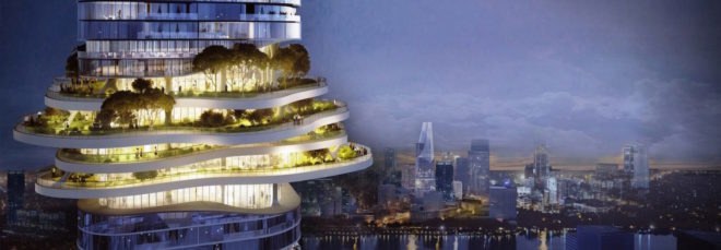 Empire City Ho Chi Minh City, Empire City by Buro Ole Scheeren, Empire City skyscraper, Empire 88 Tower, Empire 88 Tower Vietnam, Empire City Sky Forest, Buro Ole Scheeren Vietnam projects, Vietnam skyscraper projects, Ho Chi Minh modern architecture