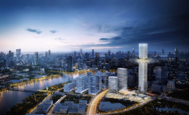 Empire City Ho Chi Minh City, Empire City by Buro Ole Scheeren, Empire City skyscraper, Empire 88 Tower, Empire 88 Tower Vietnam, Empire City Sky Forest, Buro Ole Scheeren Vietnam projects, Vietnam skyscraper projects, Ho Chi Minh modern architecture