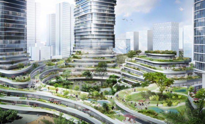 Empire City Ho Chi Minh City, Empire City by Buro Ole Scheeren, Empire City skyscraper, Empire 88 Tower, Empire 88 Tower Vietnam, Empire City Sky Forest, Buro Ole Scheeren Vietnam projects, Vietnam skyscraper projects, Ho Chi Minh modern architecture