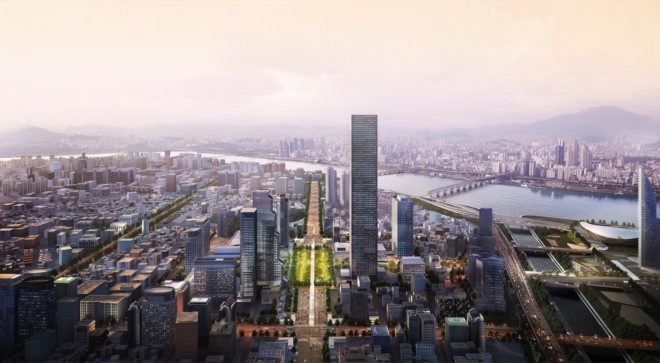 Gangnam International Transit Center by Dominique Perrault Architecture, Gangnam International Transit Center, Transit center Seoul, Seoul Central Park, Gangnam Central Park, underground architecture, pedestrian friendly Seoul, Lightwalk Gangnam