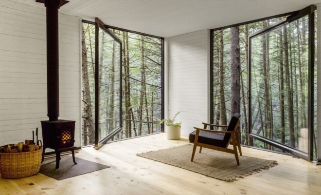 Half tree house by JacobsChang, low budget cabin, cabin in upstate new york, cabin construction in Sullivan County, Half Tree House in Sullivan County, off grid cabin upstate new york, Garnier Limb tree anchoring
