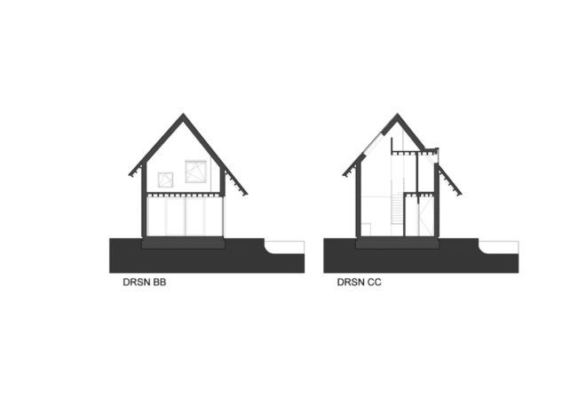 House MM by Chris Collaris Architects, House MM Amsterdam, Amsterdam green renovation, black solar panels, blackened timber home, minimalist blackened timber architecture, passive solar home Amsterdam