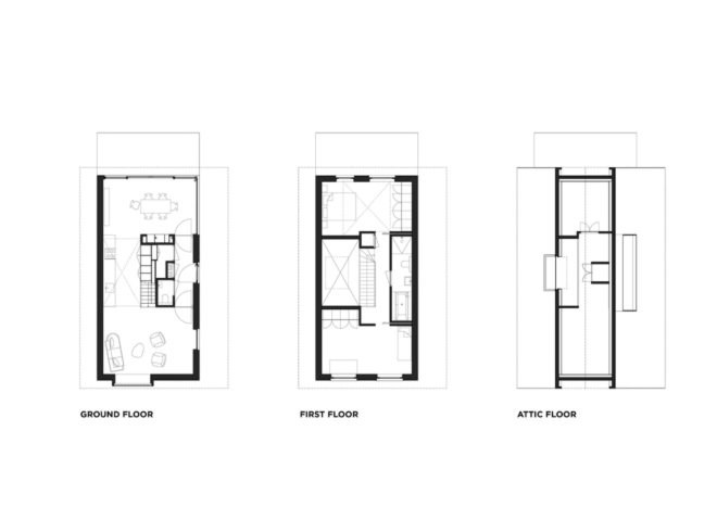 House MM by Chris Collaris Architects, House MM Amsterdam, Amsterdam green renovation, black solar panels, blackened timber home, minimalist blackened timber architecture, passive solar home Amsterdam