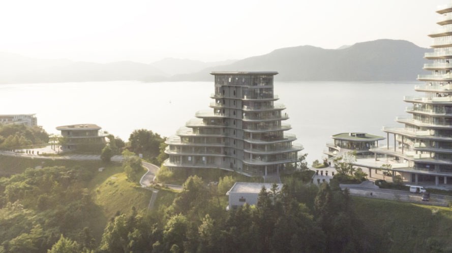 Huangshan Mountain Village by MAD Architects, Huangshan Mountain Village, Huangshan residential developments, MAD Architects residential projects, mountain-like architecture, Huangshan architecture, mountain-shaped architecture China, Shanshui architecture