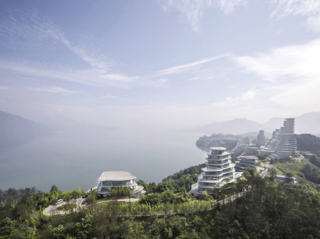 Huangshan Mountain Village by MAD Architects, Huangshan Mountain Village, Huangshan residential developments, MAD Architects residential projects, mountain-like architecture, Huangshan architecture, mountain-shaped architecture China, Shanshui architecture