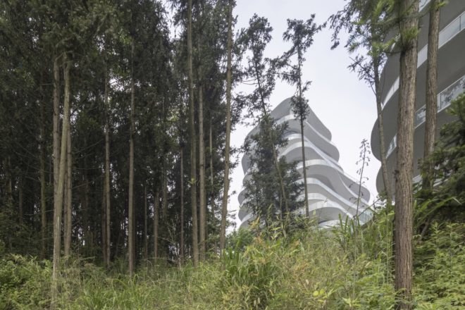 Huangshan Mountain Village by MAD Architects, Huangshan Mountain Village, Huangshan residential developments, MAD Architects residential projects, mountain-like architecture, Huangshan architecture, mountain-shaped architecture China, Shanshui architecture