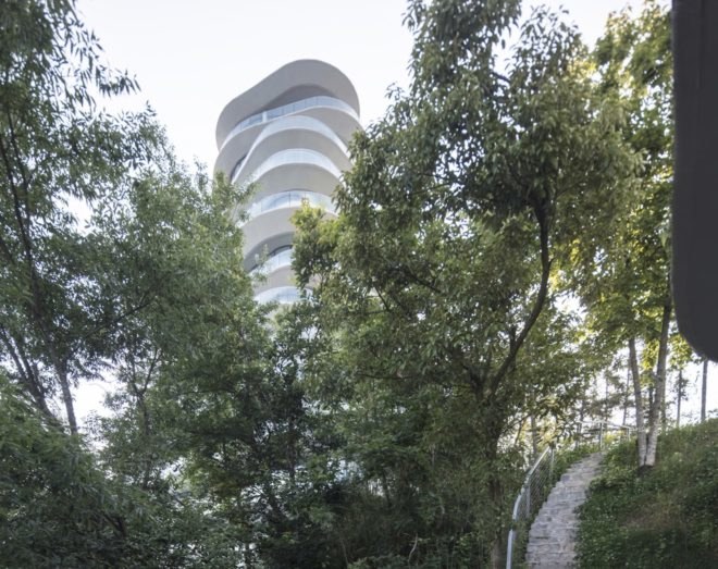 Huangshan Mountain Village by MAD Architects, Huangshan Mountain Village, Huangshan residential developments, MAD Architects residential projects, mountain-like architecture, Huangshan architecture, mountain-shaped architecture China, Shanshui architecture