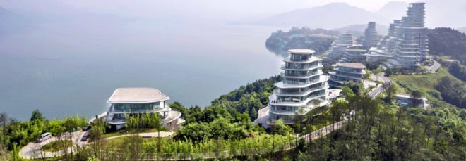 Huangshan Mountain Village by MAD Architects, Huangshan Mountain Village, Huangshan residential developments, MAD Architects residential projects, mountain-like architecture, Huangshan architecture, mountain-shaped architecture China, Shanshui architecture