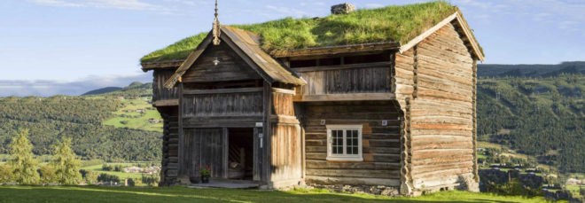 Nordigard Blessom Farm, green roofs, Norwegian architecture, Norwegian green roofs, Norwegian shelter, Norwegian farms, Norwegian lodging, Norwegian camping, green roofed farms, norway landscape, Rondane National Park, green roofs, farm conversion, rustic lodgings, cabins in norway,
