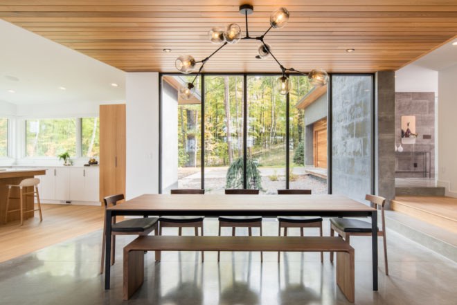 Northern Lake Home by Strand Design, Scandinavian design in Minnesota, Scandinavia inspired interior design, luxury Minnesota home in the woods, rift sawn white oak interior