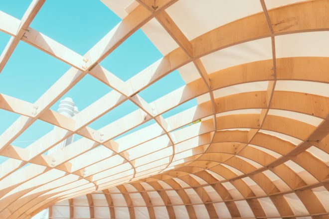 Rapana street library, Rapana library in Varna, Bulgaria street library, CNC milled pavilion, curvaceous timber pavilion, European Youth Capital, European Youth Capital funds, 3D modeled library