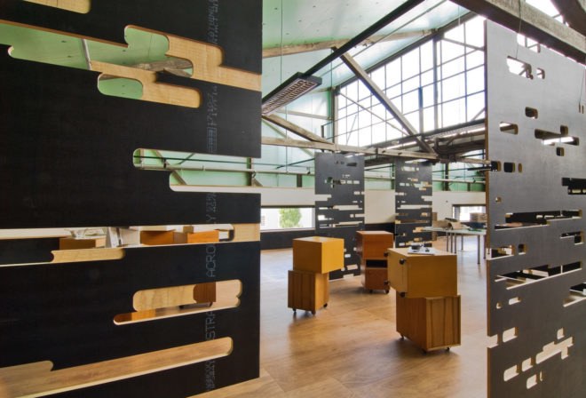 UTAS School of Architecture and Design by Six Degrees, UTAS School of Architecture by Sustainable Built Environments, UTAS School of Architecture adaptive reuse, architecture school adaptive reuse, Tasmania architecture school, train shed conversion, locomotive workshop