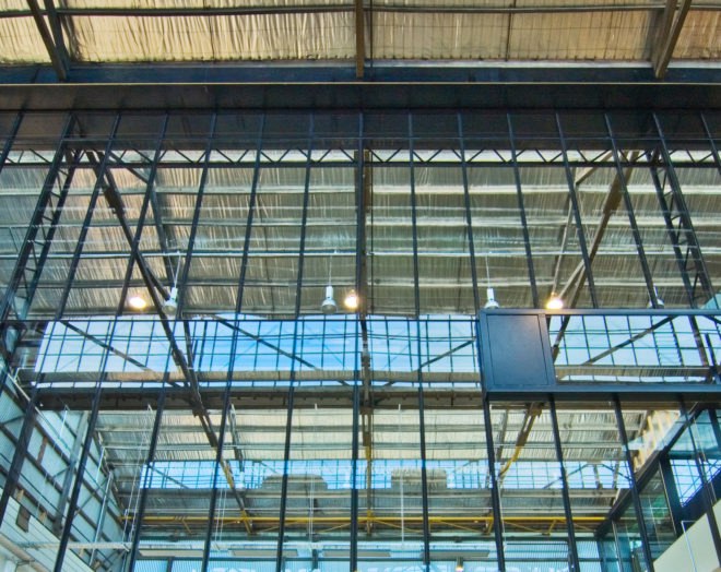 UTAS School of Architecture and Design by Six Degrees, UTAS School of Architecture by Sustainable Built Environments, UTAS School of Architecture adaptive reuse, architecture school adaptive reuse, Tasmania architecture school, train shed conversion, locomotive workshop