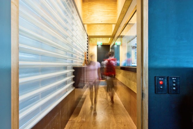 UTAS School of Architecture and Design by Six Degrees, UTAS School of Architecture by Sustainable Built Environments, UTAS School of Architecture adaptive reuse, architecture school adaptive reuse, Tasmania architecture school, train shed conversion, locomotive workshop