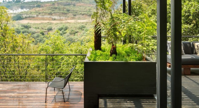 Villa Jardín, ASP Arquitectura Sergio Portillo, Mexico City, reclaimed wood, vertical garden, natural ventilation, green interior, green architecture, modular space, modular design