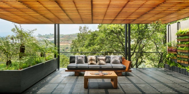 Villa Jardín, ASP Arquitectura Sergio Portillo, Mexico City, reclaimed wood, vertical garden, natural ventilation, green interior, green architecture, modular space, modular design