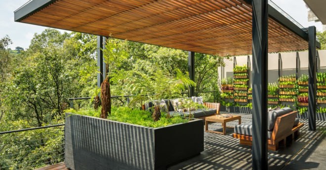 Villa Jardín, ASP Arquitectura Sergio Portillo, Mexico City, reclaimed wood, vertical garden, natural ventilation, green interior, green architecture, modular space, modular design