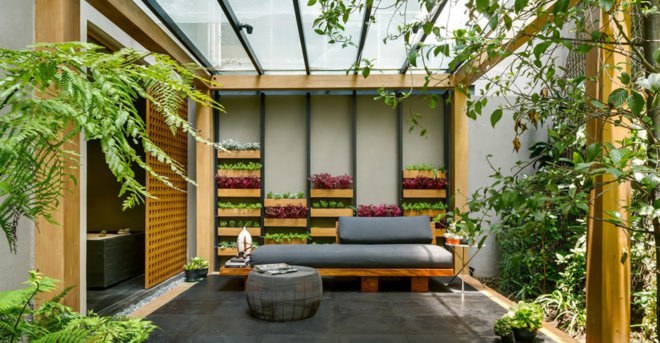 Villa Jardín, ASP Arquitectura Sergio Portillo, Mexico City, reclaimed wood, vertical garden, natural ventilation, green interior, green architecture, modular space, modular design