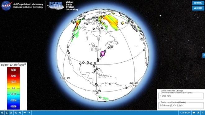 NASA, sea level rise, climate change,