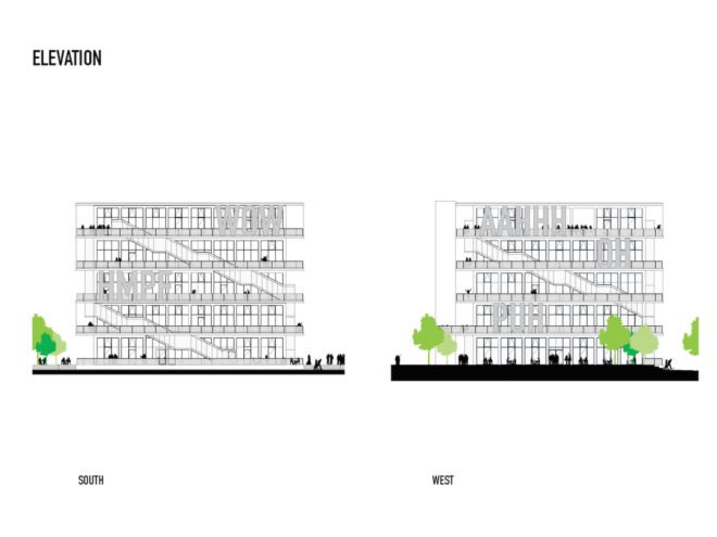 WERK12 by MVRDV, WERK12 Munich, WERK12 Werksviertel, urban regeneration Munich, MVRDV Munich architecture, WERK12 artists Engelmann and Engl