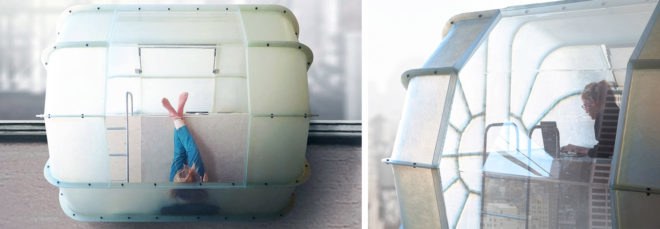 Alice Bleton, Monade Capsule, off grid capsules, capsule pods, pod retreats, capsule design, temporary shelter pods, shelter pods, shelter design, pod design, urban pods, urban huts, off grid huts,