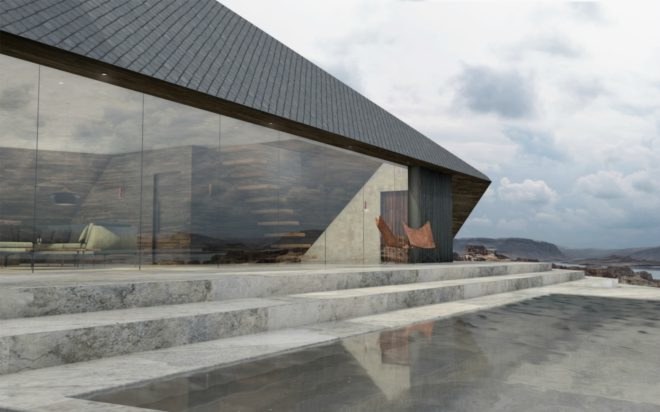 Antony Gibbon Designs, Ventt House, whimsical home design, geometrical home design, geometrical architecture, angular homes, chimneys, black homes, cabin design, nature-inspired designs, sustainable design, green design,