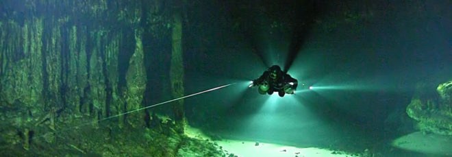 Cave, underwater cave, flooded cave, Mexico cave, diver, dive