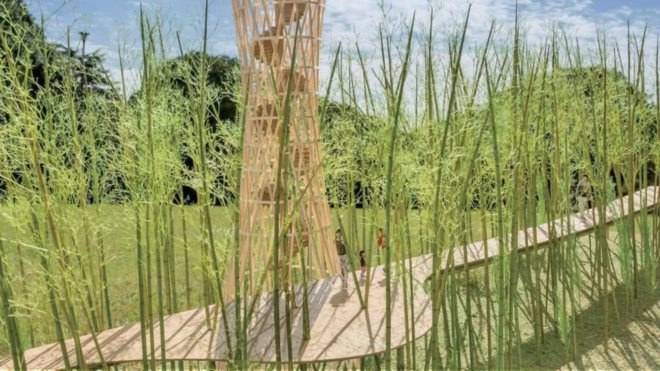Jae-Eun Choi, Shigeru Ban, "Dreaming of Earth" proposal, Korean DMZ, green bridges, bridge design, political architecture, Korean dmz bridge, 2016 Venice Biennale, political art, humanitarian architecture, social design,
