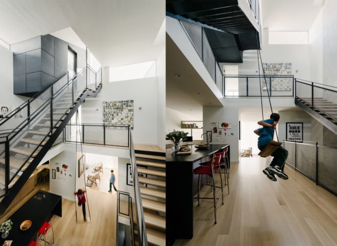 Fitty Wun by Feldman Architecture, Fitty Wun house, Fitty Wun in San Francisco, Feldman Architecture residential projects, luxury townhouse San Francisco, luxury townhouse California, green-roofed townhouses, panopticon architecture