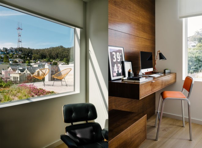 Fitty Wun by Feldman Architecture, Fitty Wun house, Fitty Wun in San Francisco, Feldman Architecture residential projects, luxury townhouse San Francisco, luxury townhouse California, green-roofed townhouses, panopticon architecture