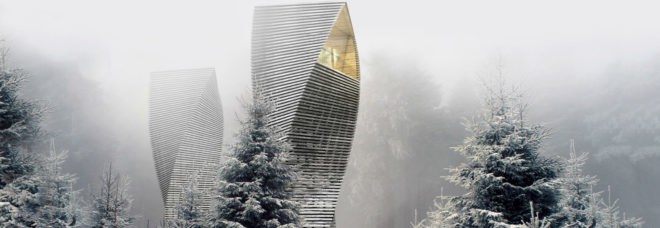 Antony Gibbons Designs, Helix House, whimsical home design, geometrical home design, geometrical architecture, twisted homes, tiny homes, tiny cabins, cabin design, nature-inspired designs, sustainable design, green design,